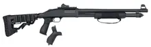 Mossberg 590 SPX Tactical 12 Gauge Pump-Action Shotgun with 18.5" Barrel, 3" Chamber, 6+1 Rounds, Ghost Ring Sights, Adjustable Flex Stock, and Pistol Grip - 50696
