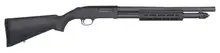 Mossberg 590A1 M-LOK Tactical 12 Gauge Pump Action Shotgun, 18.5" Barrel, 6+1 Rounds, Mil-Spec, Black Synthetic Stock - Model 50766