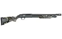 "Mossberg 590 Thunder Ranch 12 Gauge Pump-Action Shotgun with 18.5" Barrel, 5-Round Capacity, and Kuiu Camo Synthetic Stock"