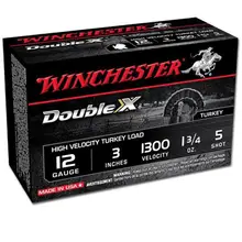 Winchester Double X High Velocity Turkey 12GA 3" 1-3/4oz #5 Copper Plated Shotshells, 10 Rounds - STH1235