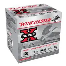 WINCHESTER SUPER-X 12 GA 3.5" BB STEEL 1.25OZ 25 ROUNDS