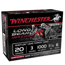 Winchester Long Beard XR 20 Gauge 3" 1 1/4 oz #6 Shot Ammo, 10 Rounds