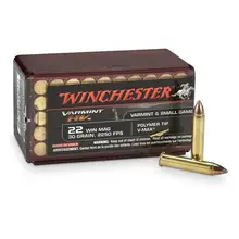 Winchester Varmint HV .22 WMR 30gr V-Max Ammunition, 50 Rounds