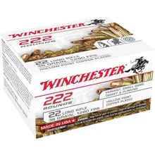Winchester 22LR 36GR Copper Plated Hollow Point (CPHP) Ammunition - 222 Round Bulk Pack