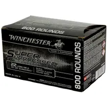 WINCHESTER SUPER SUPPRESSED .22 LONG RIFLE AMMUNITION 800 ROUNDS 45 GRAIN CPRN