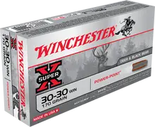 Winchester Super-X .30-30 Win 170gr Power-Point Rifle Ammunition, 20 Rounds Box