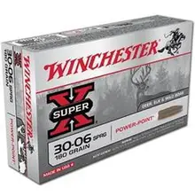 Winchester Super-X 30-06 Springfield 180 Grain Power-Point Soft Point Ammunition, 20 Rounds - X30064