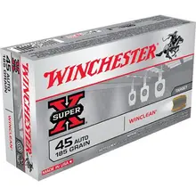 WINCHESTER WINCLEAN .45 ACP 185 GRAIN BEB 50 ROUND BOX