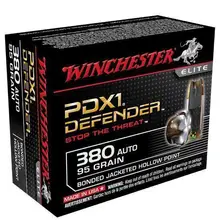 Winchester Defender 380 ACP 95 Grain Bonded JHP Ammo - Box of 20, S380PDB