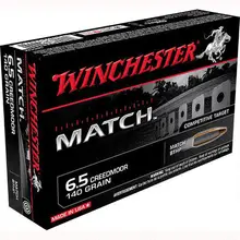 WINCHESTER MATCH 6.5 CREED AMMUNITION 200 ROUNDS, BTHP, 140 GRAINS