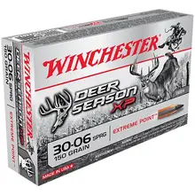Winchester Deer Season XP 30-06 Springfield 150gr Extreme Point Ammunition, 20 Rounds - X3006DS