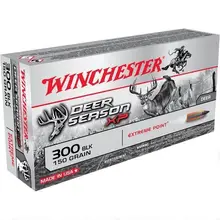 Winchester Deer Season XP .300 Blackout 150 Grain Extreme Point Ammunition, 200 Rounds Case