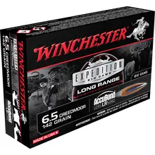 Winchester Expedition Big Game Long Range 6.5 Creedmoor 142gr Accubond Ammunition, 20 Rounds/Box