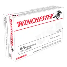 Winchester USA 6.5 Creedmoor 125GR Open Tip Range Ammunition, 20 Rounds/Box