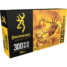 Browning BXS .300 Win Mag 180 Gr Lead-Free Solid Expansion Polymer Tip Ammunition, 20 Rounds Per Box