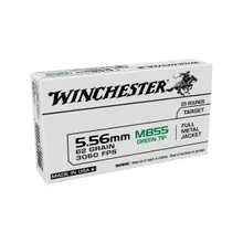 Winchester Lake City M855 5.56 NATO Green Tip 62 Grain FMJ Ammunition - 1000 Rounds Case