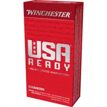Winchester USA Ready 10MM Auto Ammo 180 Grain FMJ Flat Nose 50 Rounds