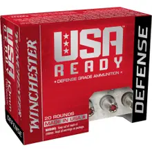 Winchester USA Ready Defense 10MM Auto 170GR Hex-Vent Hollow Point Ammo
