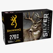 BROWNING SILVER SERIES .270 WIN AMMUNITON 20 ROUNDS 150 GRAIN PSP