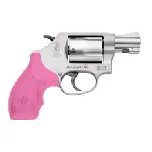 Smith & Wesson 637 Airweight .38 Special Revolver, 1.875in 5rd Stainless Steel with Pink Synthetic Grip