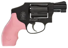 Smith & Wesson 442 Airweight Centennial 38 Special Revolver, 1.87" Barrel, 5 Round, Pink Grips, Model 150469