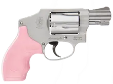 Smith & Wesson 642 Airweight .38 Special +P Revolver, 1.88" Stainless Steel Barrel, 5-Round, Pink Grip, Model 150466