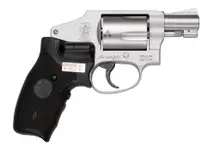 Smith & Wesson Model 642 Airweight .38 Special +P Revolver, 1.88" Stainless Steel Barrel, 5 Rounds, Crimson Trace Lasergrip, No Internal Lock
