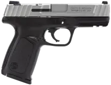 Smith & Wesson SD40VE .40 S&W Pistol, 4" Stainless Steel Barrel, 10+1 Rounds, Black Polymer Frame with Picatinny Accessory Rail, Two-Tone Finish