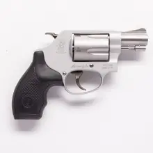 Smith & Wesson Model 637 Airweight .38 Special +P Revolver, 1.88" Stainless Steel Barrel, 5-Round, Matte Silver Finish, Black Synthetic Grip