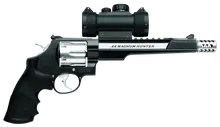 Smith & Wesson Performance Center Model 629 Hunter, .44 Magnum, 7.5" Barrel, 6-Round, Stainless Steel/Black, with Red/Green Dot Sight
