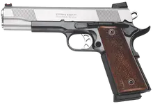 Smith & Wesson 1911 Pro Series, .45 ACP, 5" Barrel, 8-Round, Stainless Steel, Wood Grip, Adjustable Fiber Optic Sights - Model 178011