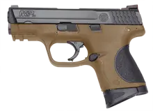 Smith & Wesson M&P 9mm 3.5in Compact Pistol with Black Mule Rifle Case - 12RD FDE 10191