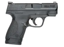 Smith & Wesson M&P 40 Shield 40 S&W with Night Sights, Black Polymer Grip/Frame, Armornite Stainless Steel Slide, 6+1 & 7+1 Rounds
