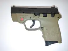Smith & Wesson M&P Bodyguard 380 ACP 6RD 2.75" with Crimson Trace Laser, Flat Dark Earth Polymer Grip/Frame, Black Stainless Steel 10168