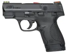 Smith & Wesson M&P40 Shield CA Compliant .40 S&W Pistol with Hi-Viz Sights, 3.1" Barrel, 6/7-Round Capacity, Black Armornite Stainless Steel Slide and Black Polymer Grip