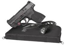 Smith & Wesson M&P Shield M2.0 9mm Everyday Carry Kit with Knife, Flashlight, and Crimson Trace Laser Grip
