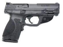 Smith & Wesson M&P 9 M2.0 Compact 9mm with Crimson Trace Green Laserguard, 4" Stainless Steel, 15+1 Round, Black
