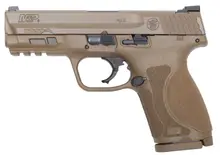 Smith & Wesson M&P M2.0 Compact 9mm, 4" Barrel, 15-Round, Flat Dark Earth, No Thumb Safety (12458)