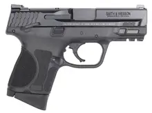 Smith & Wesson M&P M2.0 Subcompact 9mm Luger 3.6" Barrel Pistol with 10+1 Rounds, Manual Safety, and Black Armornite Slide - MA Compliant