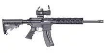 Smith & Wesson M&P15-22 Sport OR 22LR, 16.5" with Red Dot Optic, 25 Round Black Rifle