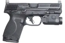 Smith & Wesson M&P9 M2.0 Compact 9mm, 4" Barrel, Optics Ready, 15 Rounds, with Crimson Trace Rail Light