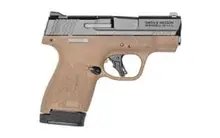 Smith & Wesson M&P9 Shield Plus 9mm 3.1" Barrel 13-Rounds FDE/Black Micro Compact Pistol with Thumb Safety