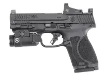 Smith & Wesson M&P M2.0 Compact 9MM, 4" Barrel, 15-Round Magazine, Black, with Crimson Trace Red Dot Optic and Light Bundle