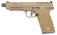 Smith & Wesson M&P 5.7, 5.7x28mm, 5" Threaded Barrel, Optic Ready, 22 Round Capacity, Flat Dark Earth Cerakote, No Thumb Safety, Model 14004