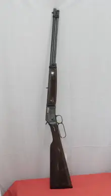 Browning BL-22 Grade II Lever Action Rifle, .22 LR, 20" Polished Blued Barrel, Gloss Black Walnut Stock, Engraved Receiver, 15 Rounds
