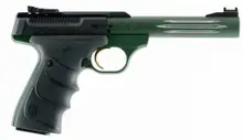 Browning Buck Mark Lite URX CA Compliant .22 LR, 5.5" Barrel, 10-Rounds, Green/Black, UltraGrip RX Grip Pistol