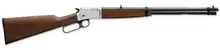 Browning BL-22 Grade I .22LR Lever-Action Rifle with 20" Satin Nickel Barrel and Walnut Finish, 15-Round Capacity