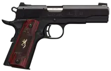"Browning 1911-22 Black Label Medallion Semi-Automatic Pistol, .22 LR, 4.25" Barrel, 10+1 Rounds, Rosewood Grip with Gold Buck Mark Inlay"