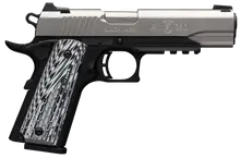 Browning 1911-380 Black Label Pro 380 ACP Stainless Steel Pistol with Rail, 4.25" Barrel, 8+1 Rounds, G10 Grip