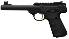 Browning Buck Mark Plus Camper UFX .22 LR Pistol, 6" Threaded Barrel, 10-Rounds, Suppressor Ready, Black Ultragrip FX Grip